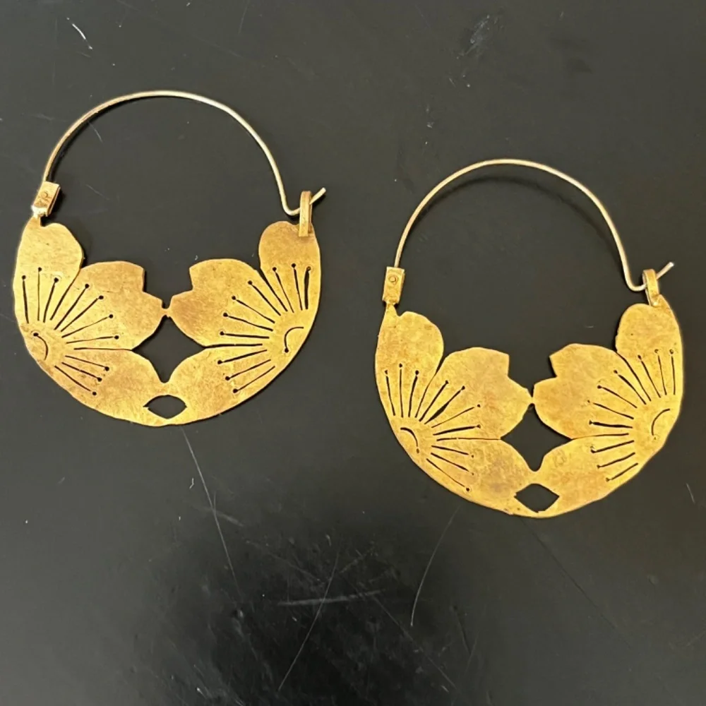 Gold/Brass Earrings - Picture 3 of 5